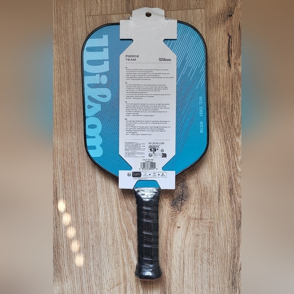 Wilson Fierce Team Pickleball Paddle Teal and Black - Picture 3 of 5